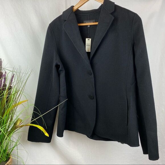 Talbots Black Wool Double Button Blazer Jacket 14 NEW - Picture 4 of 7